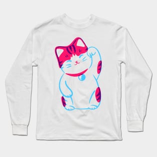 Lucky Kitty 3-D Long Sleeve T-Shirt